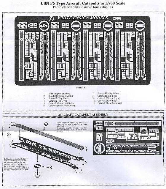 White Ensign Models - USN P6 Type Aircraft Catapults