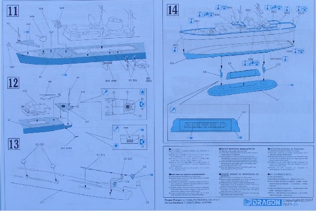 Dragon - HMS Sheffield Typ 42 Destroyer Batch 1