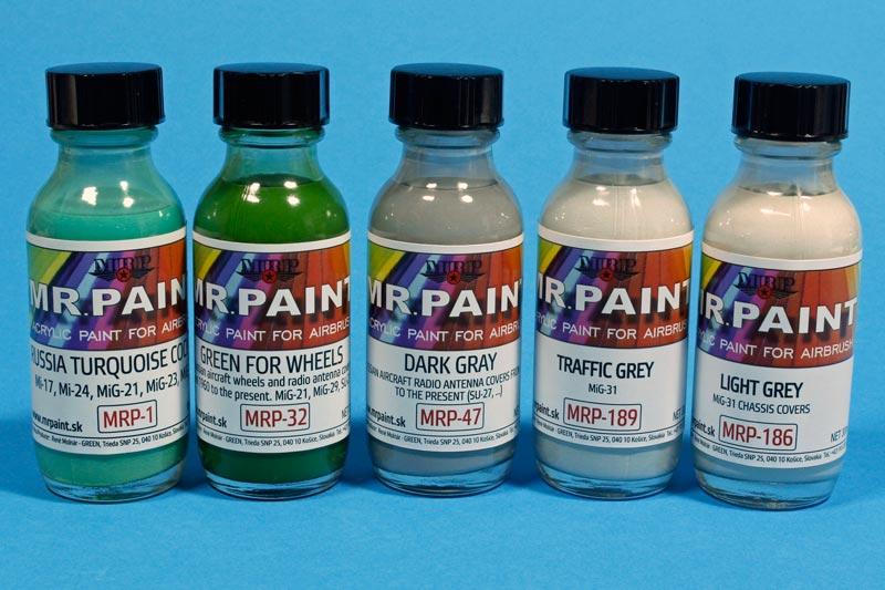 Farben von Mr Paint für die MiG-31