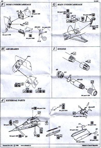 Eduard Ätzteile - Sepecat Jaguar A