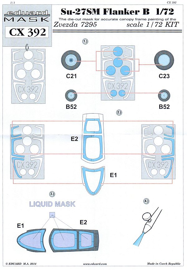 Eduard Mask - Su-27SM Flanker B