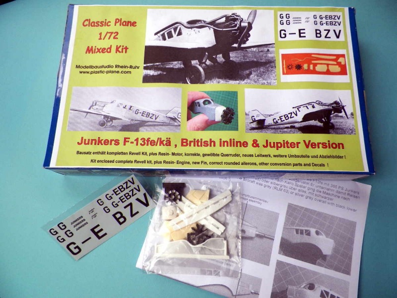 Classic Plane - Junkers F 13 fe/kä, British inline & Jupiter Version