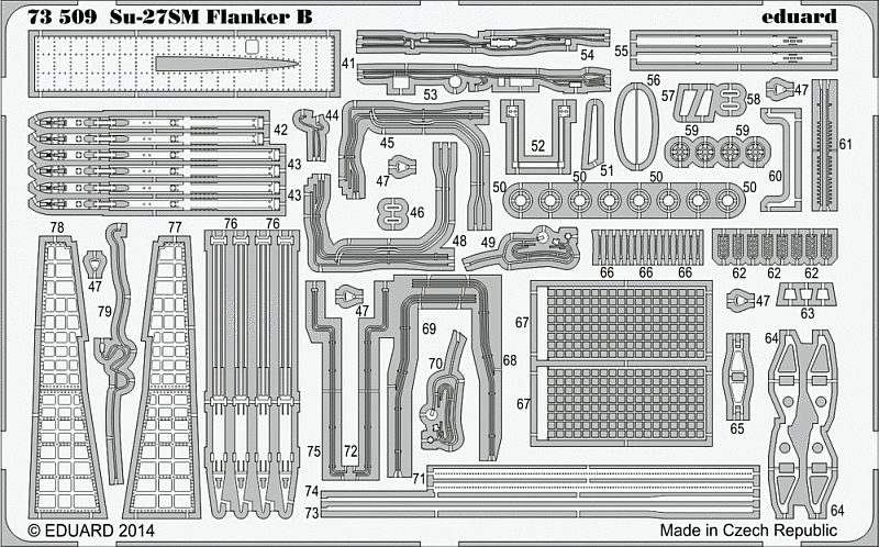 Eduard Ätzteile - Su-27SM Flanker B S.A.