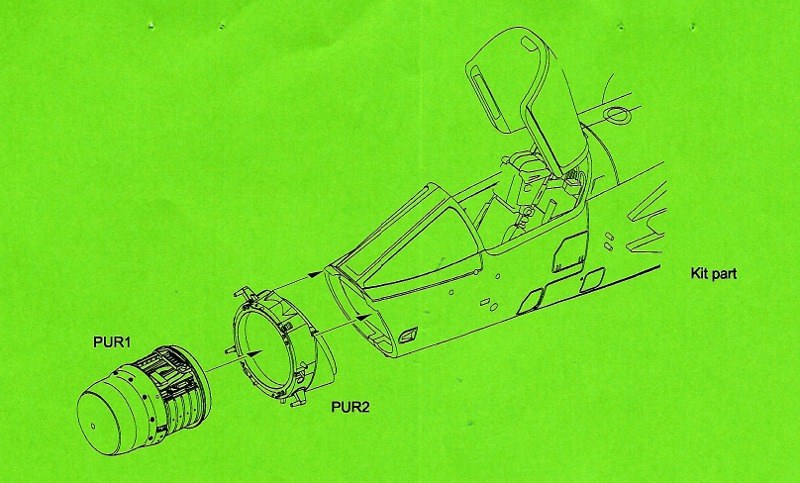 CMK - Mirage F.1C Cyrano IV radar with pressurized casing