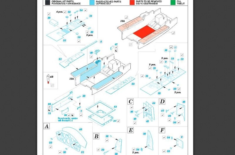 So wird's gemacht - inklusive Bearbeitungshinweisen (Auszug aus der Bauanleitung/ eduard.com)