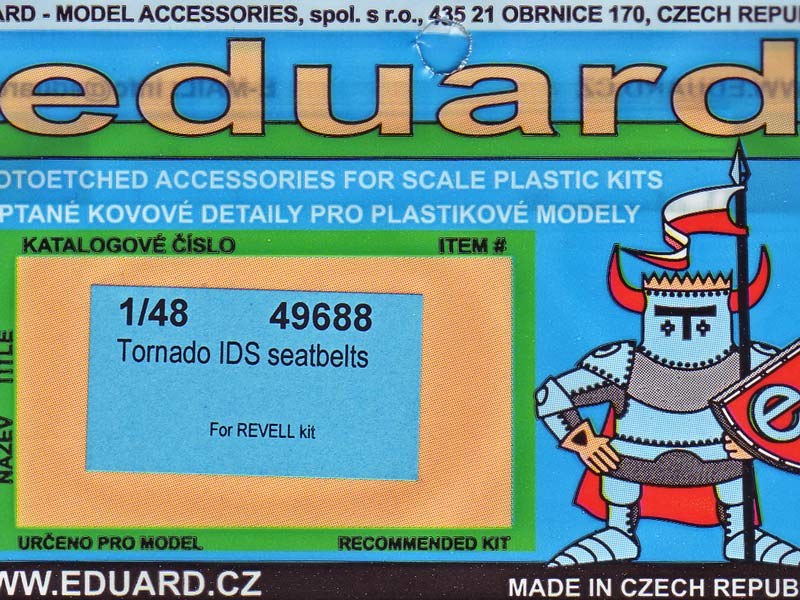 Eduard Ätzteile - Tornado IDS Seatbelts