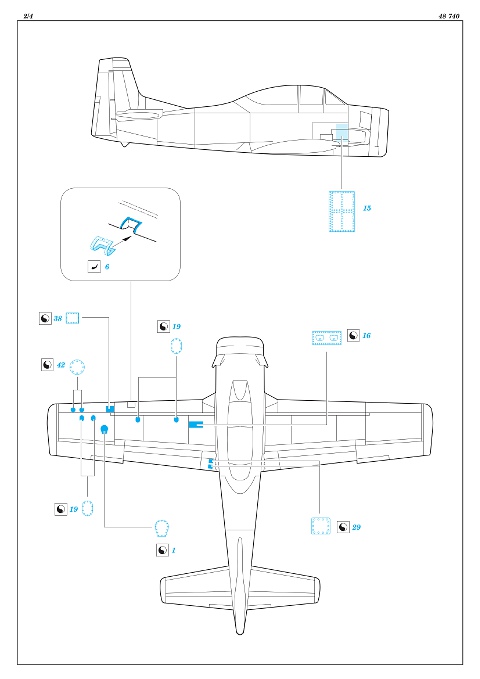 Eduard Ätzteile - T-28 Surface Panels S.A.