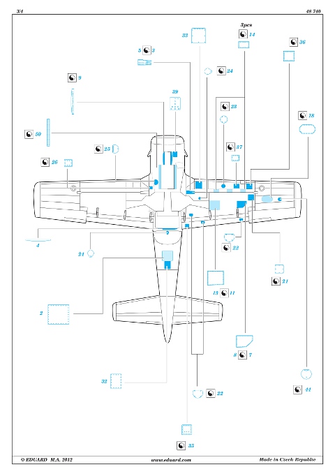 Eduard Ätzteile - T-28 Surface Panels S.A.