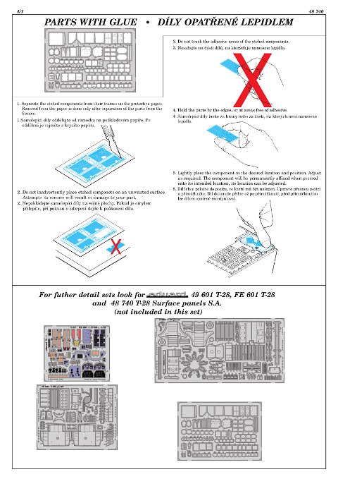 Eduard Ätzteile - T-28 Surface Panels S.A.