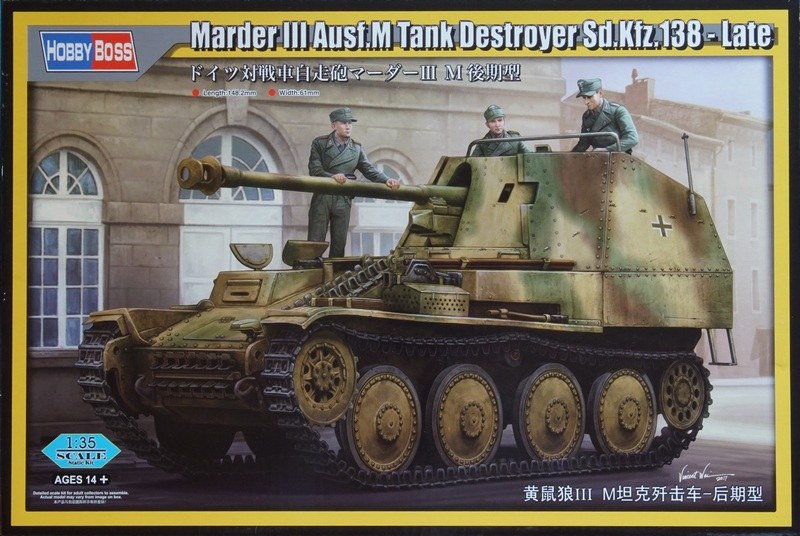 HobbyBoss - Marder III Ausf.M Tank Destroyer Sd.Kfz.138 - Late
