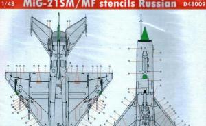 : Mig-21 SM/MF stencils Russian