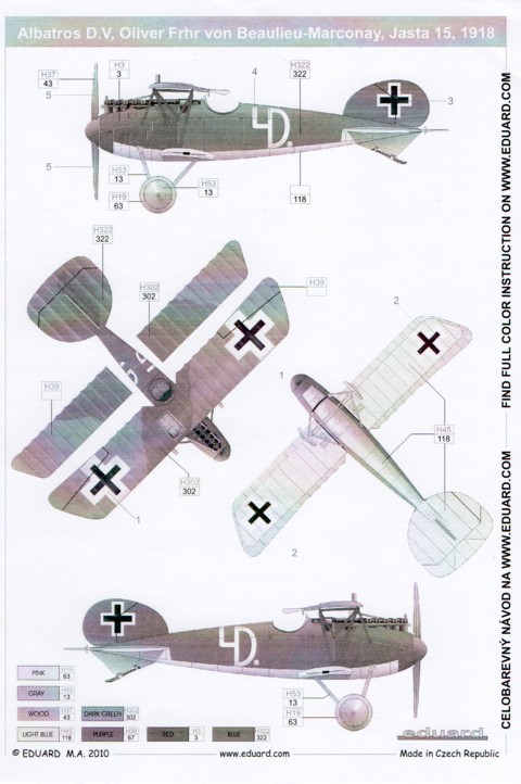 Eduard Bausätze - Albatros D.V