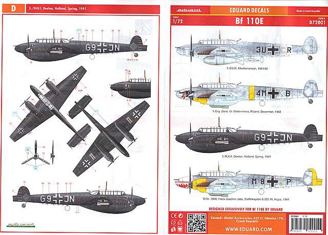 Eduard - Bf 110E