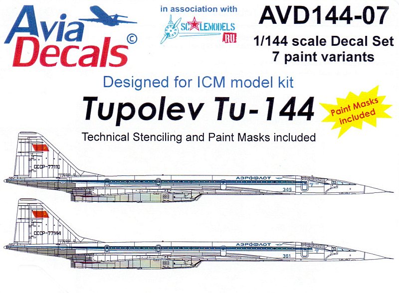 Avia Decals - Tupolev Tu-144