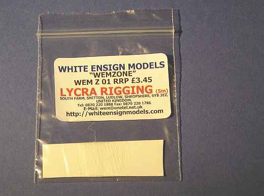 White Ensign Models - Lycra Rigging Material
