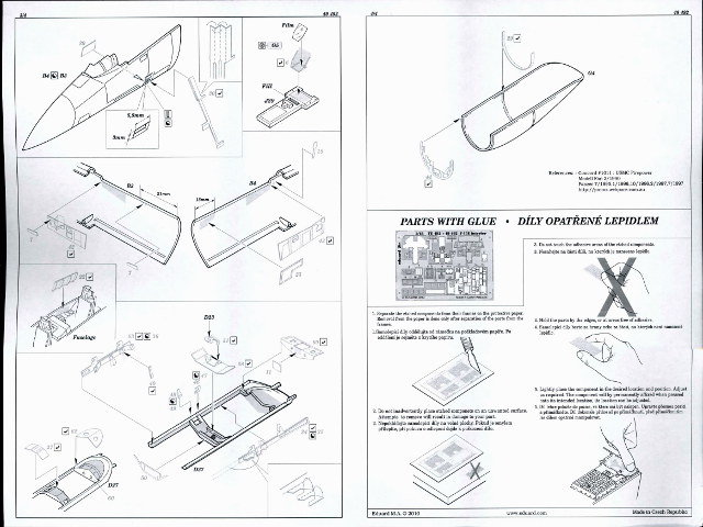 Eduard Ätzteile - F-15E Interior Self Adhesive