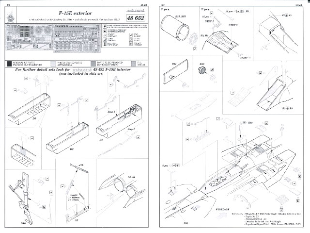 Eduard Ätzteile - F-15E Exterior