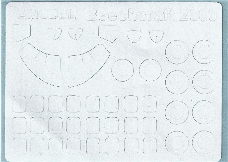 KV Models - Painting Masks for Beech 2000 Starship