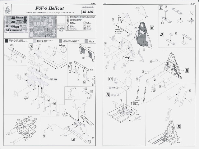 Eduard Ätzteile - F6F-5