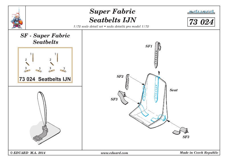 Eduard Ätzteile - Seatbelts IJN Super Fabric