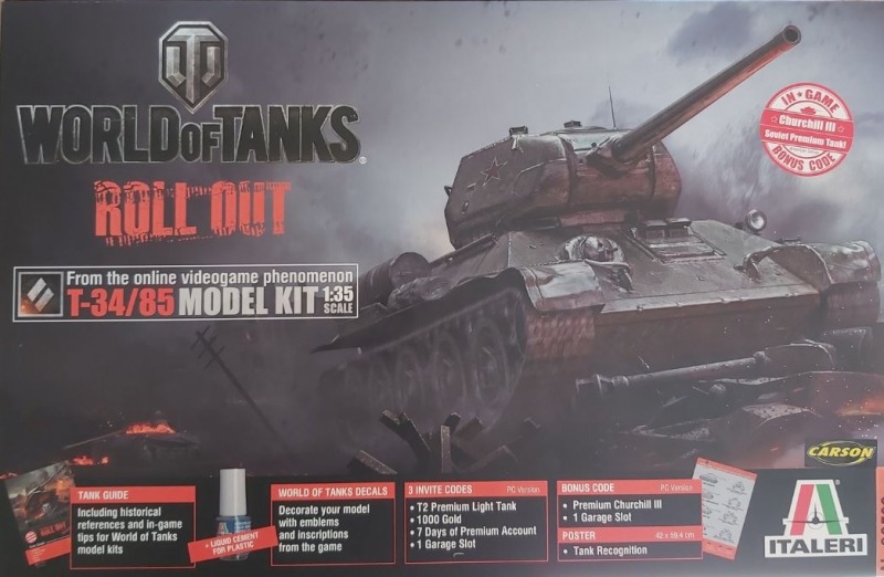 Italeri - T-34/85 (World of Tanks - Roll Out)