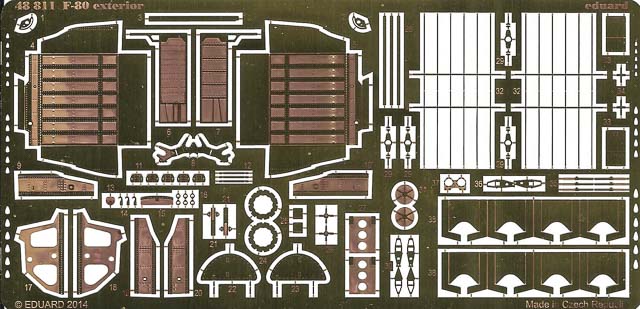 Eduard Ätzteile - F-80 exterior