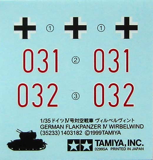 Tamiya - Flakpanzer IV 'Wirbelwind'