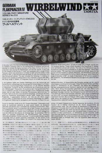 Tamiya - Flakpanzer IV 'Wirbelwind'