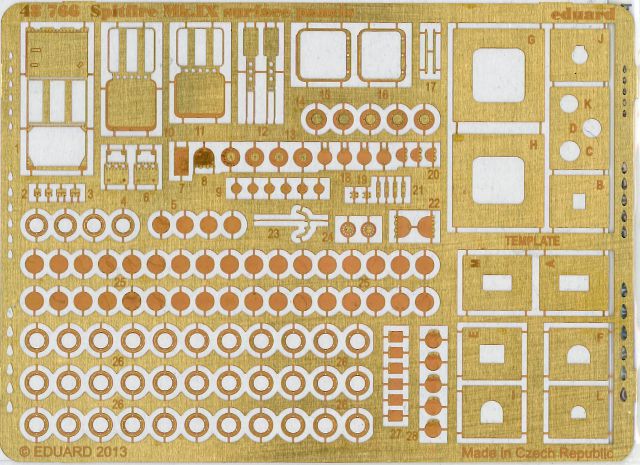 Eduard Ätzteile - Spitfire Mk.IX surface panels