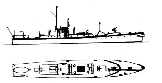 HP-Models - U-Boot Zerstörer UZ 32-35 der deutschen Kriegsmarine