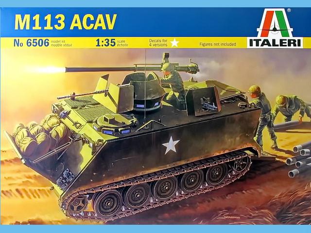 Bausatz-Cover des M-113 ACAV von Italeri