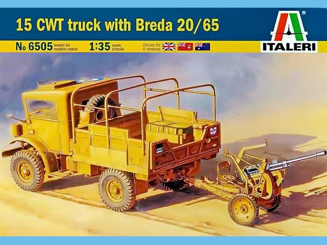 Bausatz-Cover des 15 CWT truck with Breda 20/65