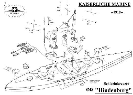 HP-Models - Schlachtkreuzer Hindenburg der kaiserlichen Marine