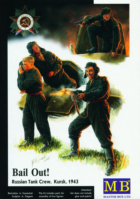 Master Box LTD - Bail Out! - Russian Tank Crew (Kursk 1943)