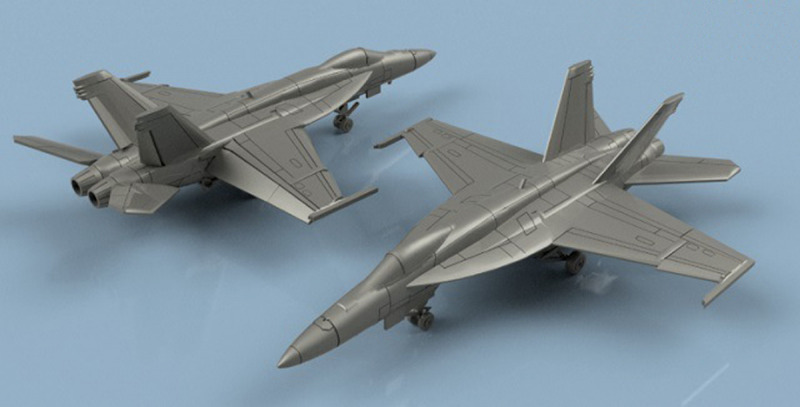 F/A-18E Super Hornet mit ausgefalteten Tragflächen