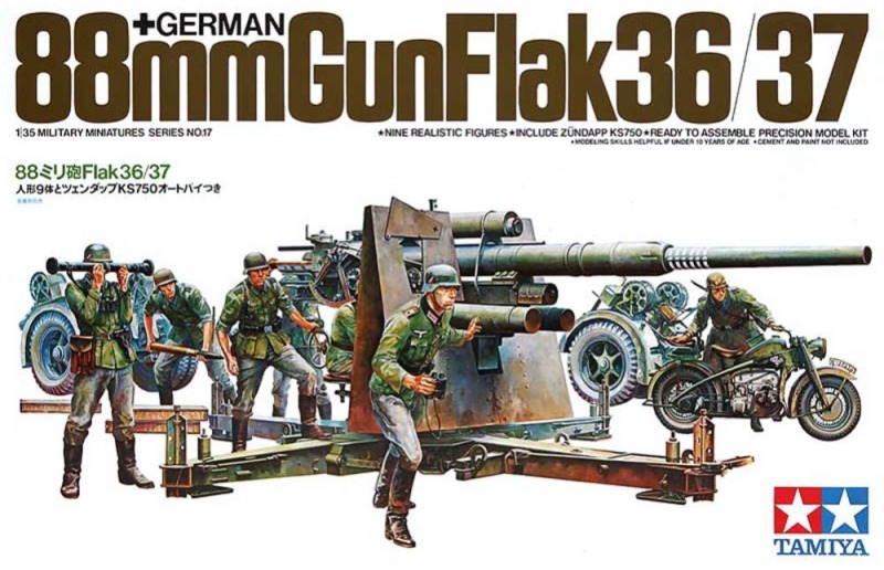 Tamiya - German 88 mm Gun FlaK 36/37