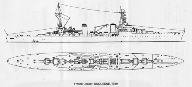 WSW Modellbau - Französischer Schwerer Kreuzer Duquesne