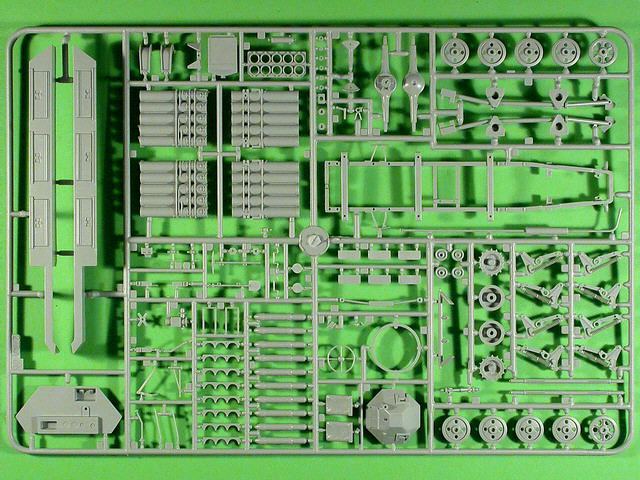 Spritzling A - Fahrwerksteile und Teile des Raketenwerfers