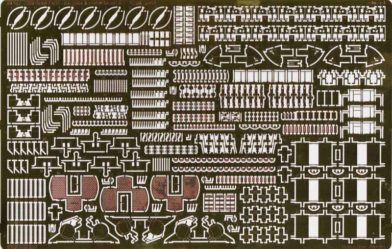 Eduard Ätzteile - HMS Hood pt. 1 AA guns & rocket launchers