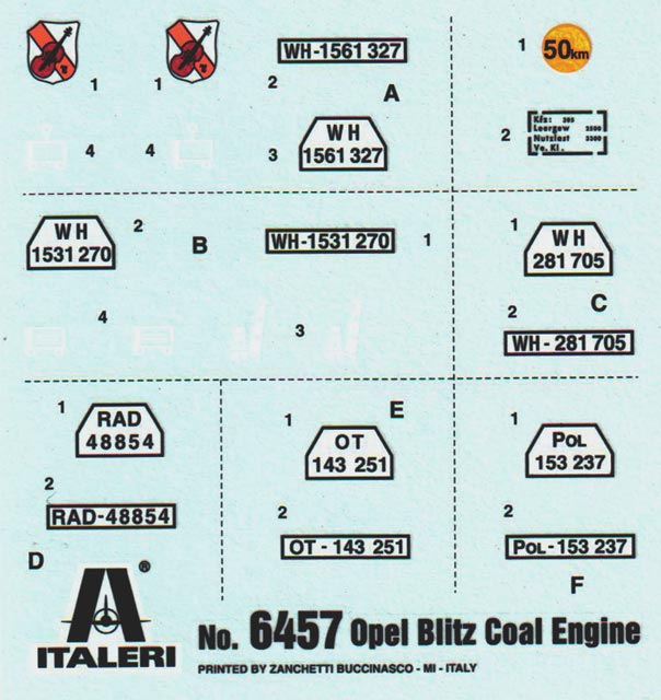 Italeri - Medium 3 ton. Truck - Coal Engine