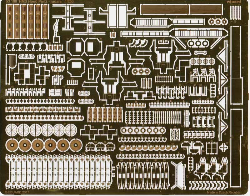 Eduard Ätzteile - HMS Hood pt. 2 radars