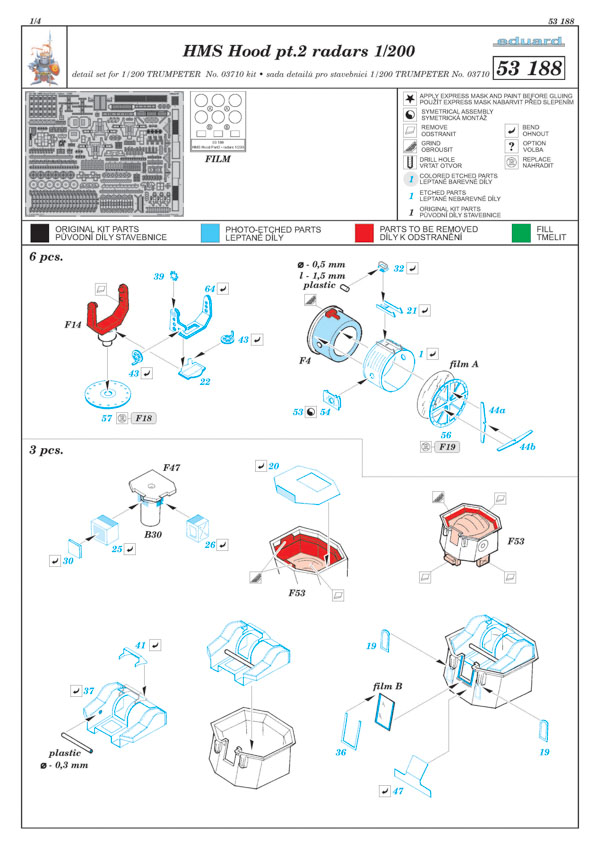 Eduard Ätzteile - HMS Hood pt. 2 radars