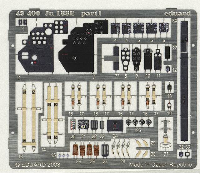 Eduard Ätzteile - Ju 188E self adhesive