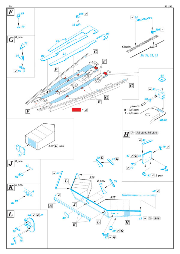 Eduard Ätzteile - HMS Hood pt. 5 deck