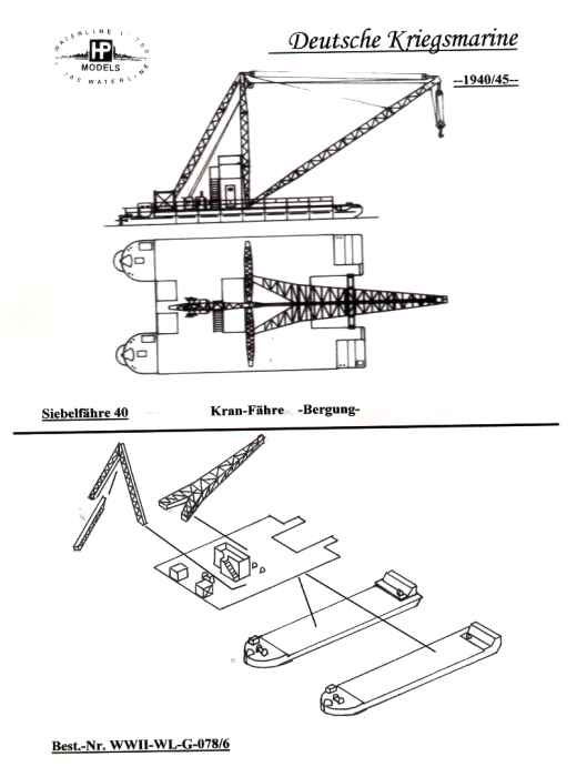 HP-Models - Siebelfähre 40 - 6 unterschiedliche Modelle