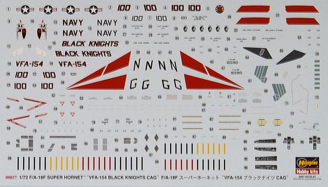 Hasegawa - F/A-18F Super Hornet 'VFA-154 Black Knights CAG'