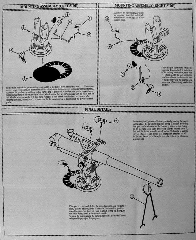 White Ensign Models - USN 4"/50 Deck GUN