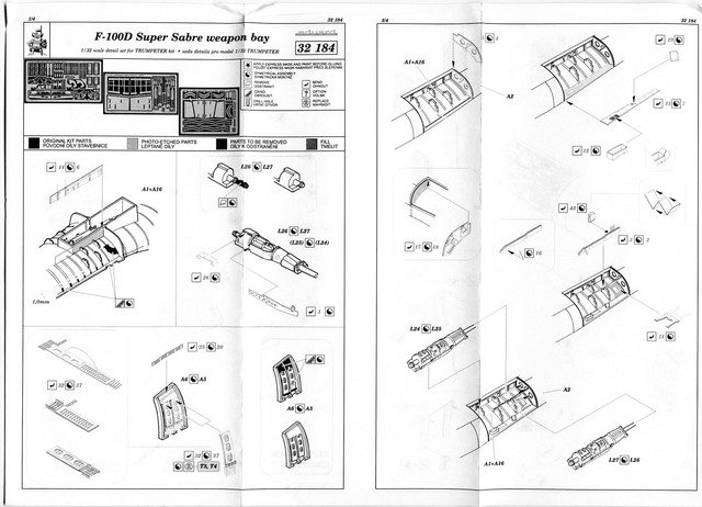 Eduard Ätzteile - F-100D Weapon Bay