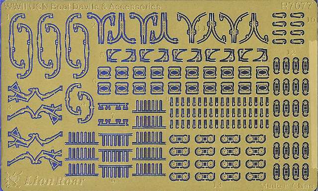 Lion Roar - WWII USN Boat Davits & Accessories