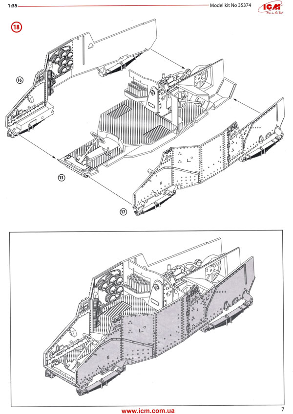 Maquette ICM 35374 - Panzerspähwagen P 204 (f) - Échelle 1/35 - Occasion